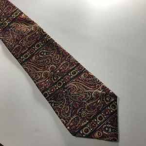 Tommy Hilfiger Burgundy Necktie 100% Silk